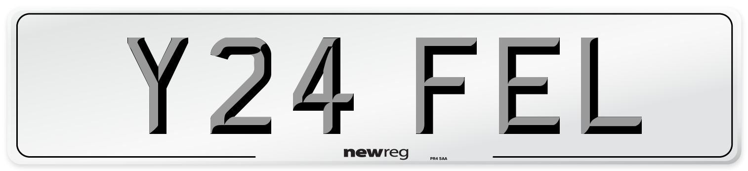 Y24 FEL Number Plate from New Reg